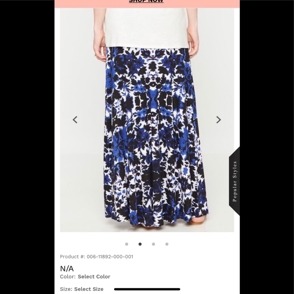 Design History (A Pea in the Pod) Maxi skirt